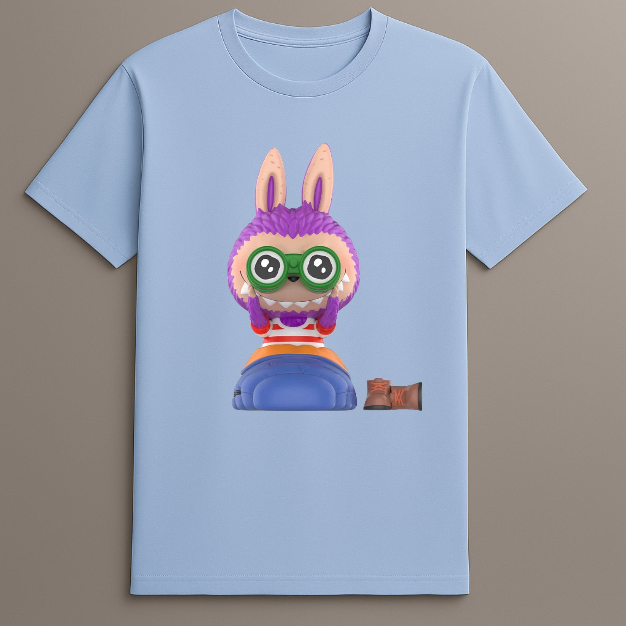 Cute monster camping series tee

