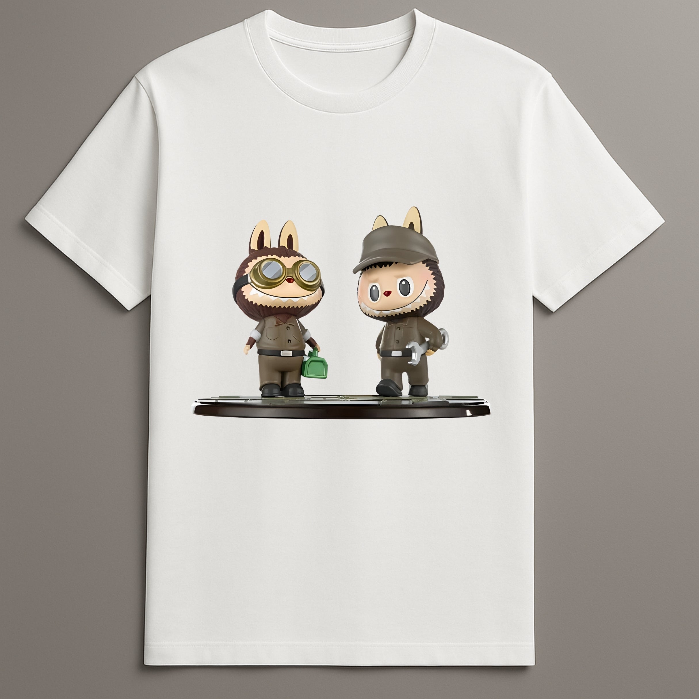Labubu Tycoco Mecha Tshirt With Repair Team Artwork