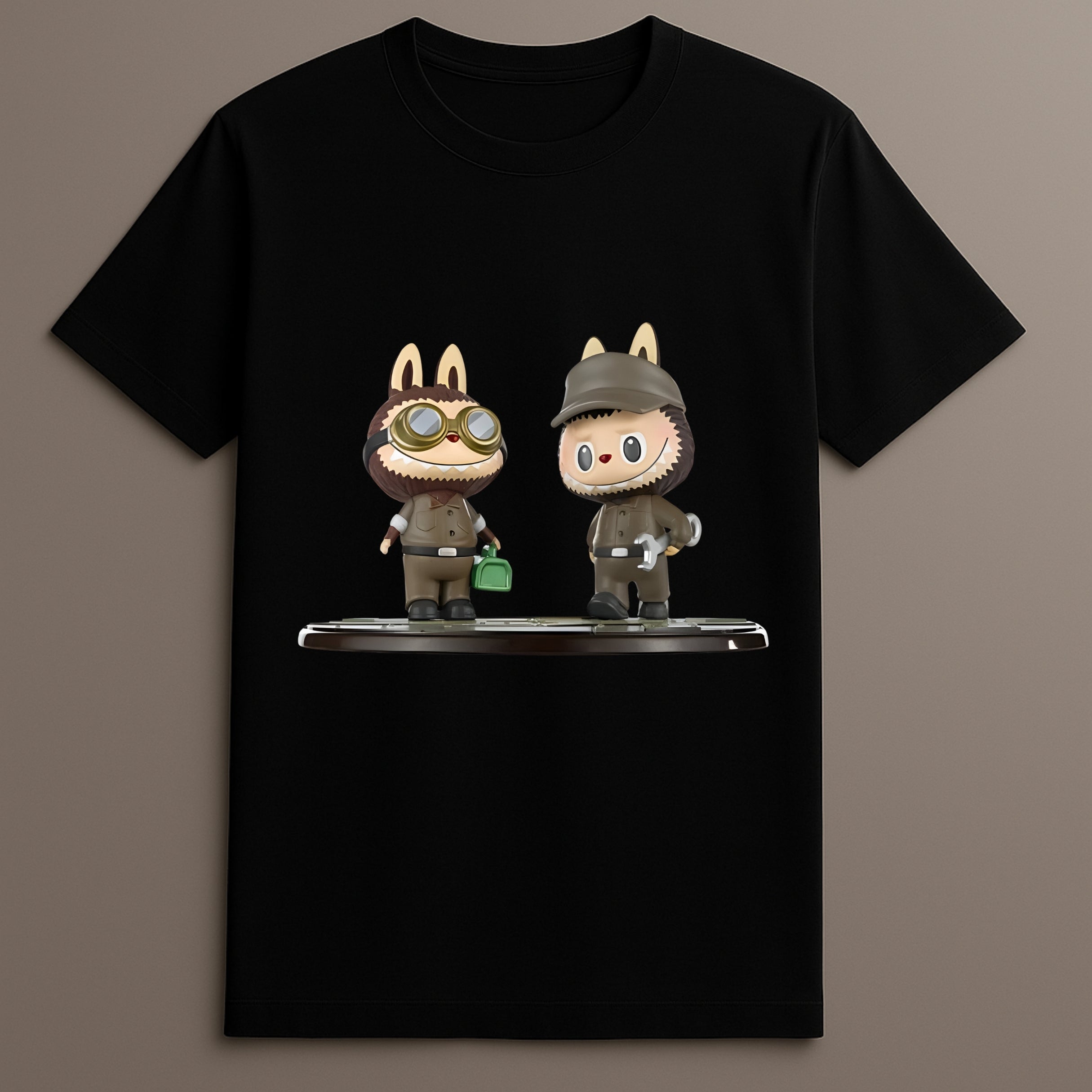 Labubu Tycoco Mecha Tshirt With Repair Team Artwork