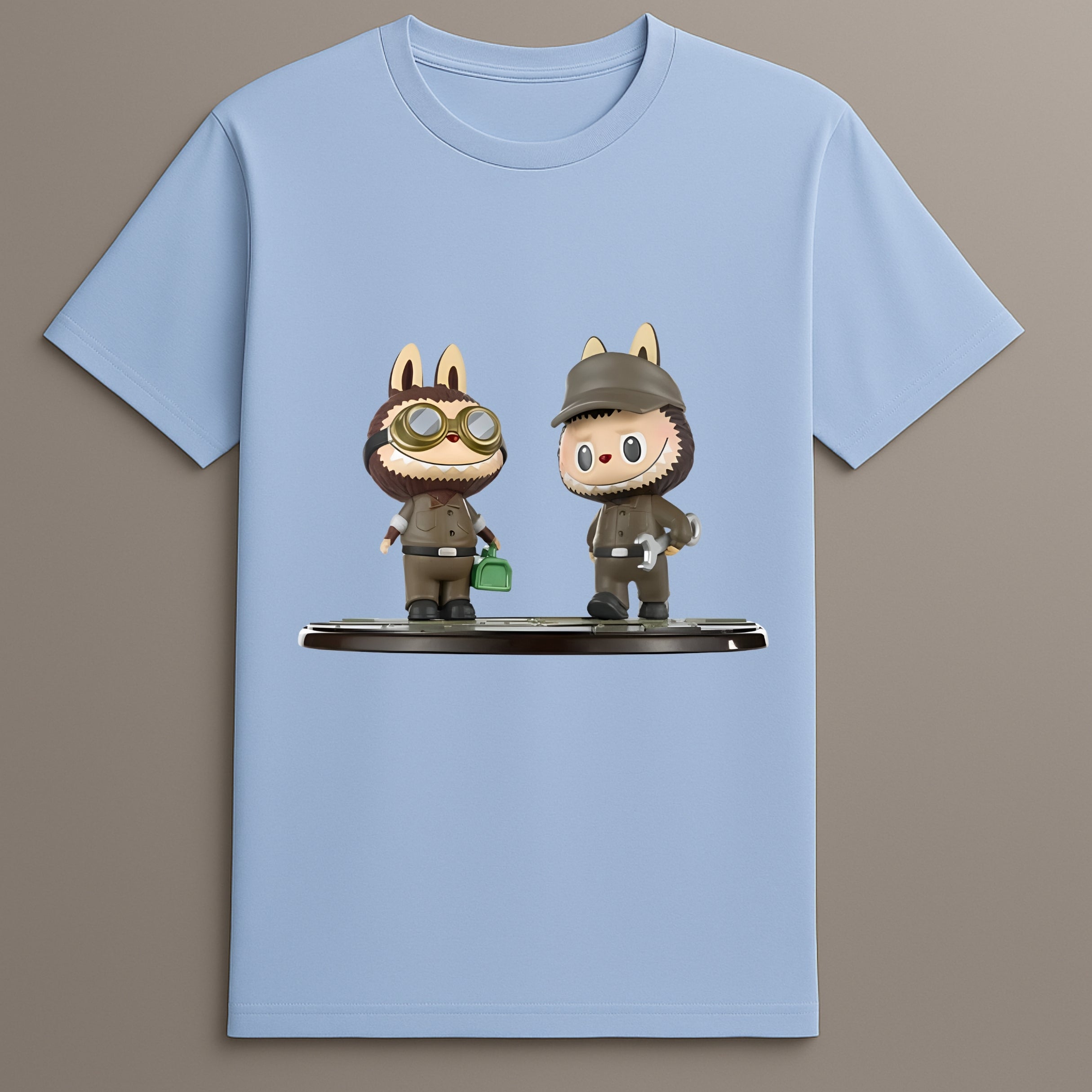 Labubu Tycoco Mecha Tshirt With Repair Team Artwork
