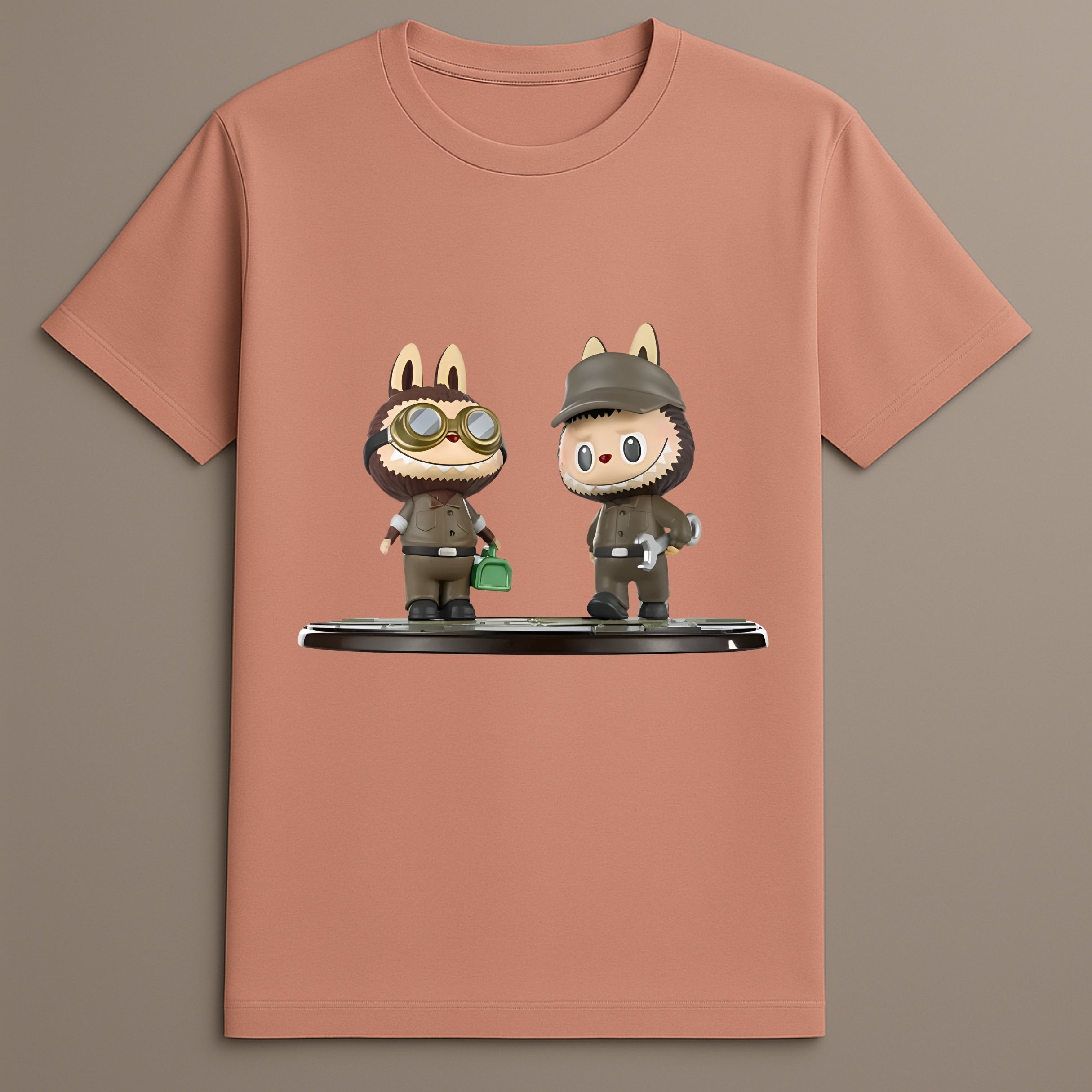 Labubu Tycoco Mecha Tshirt With Repair Team Artwork