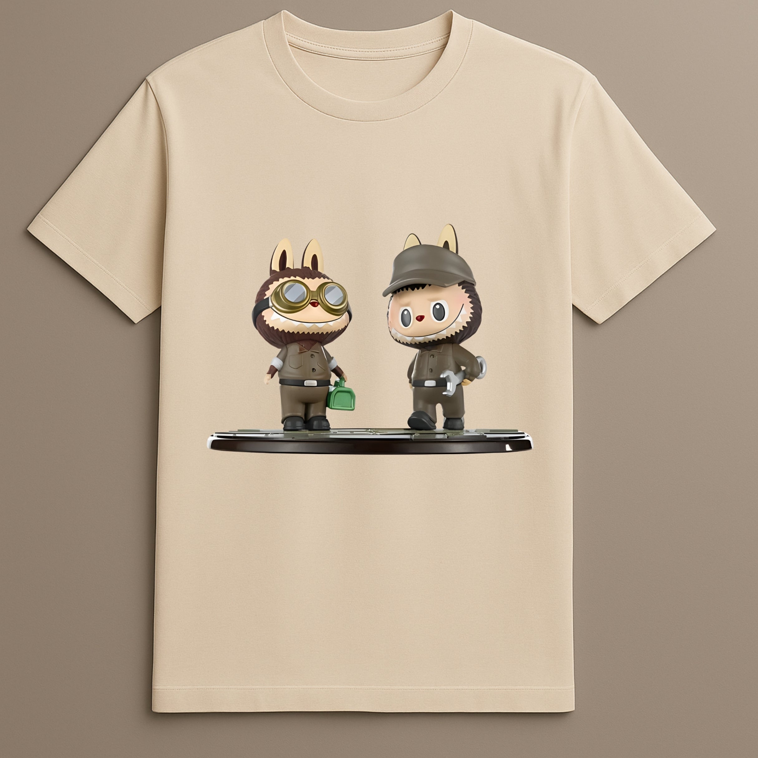 Labubu Tycoco Mecha Tshirt With Repair Team Artwork