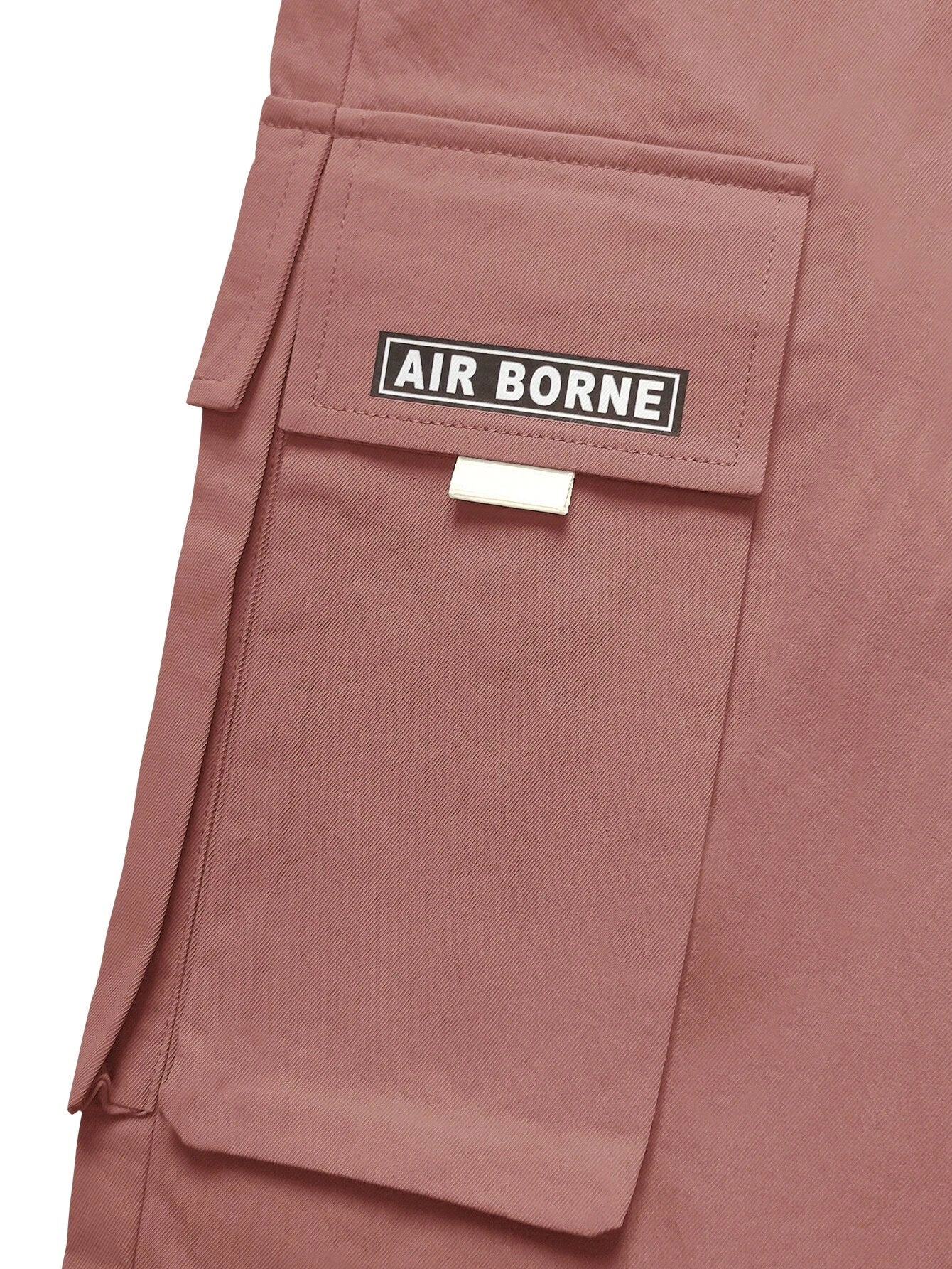 Letter Graphic Flap Pocket Cargo Pants-Vacay Outfit