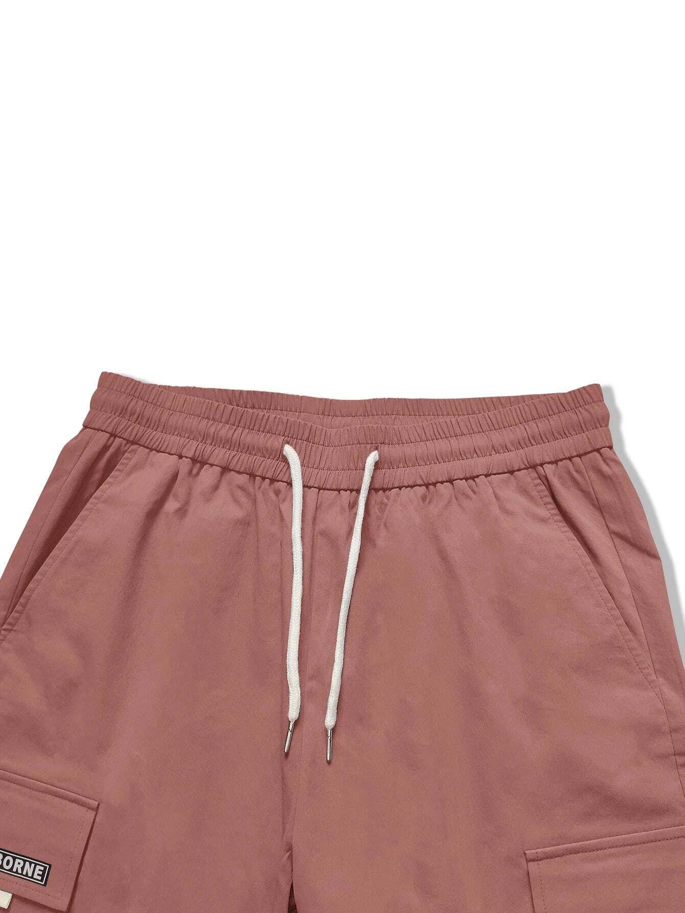 Letter Graphic Flap Pocket Cargo Pants-Vacay Outfit