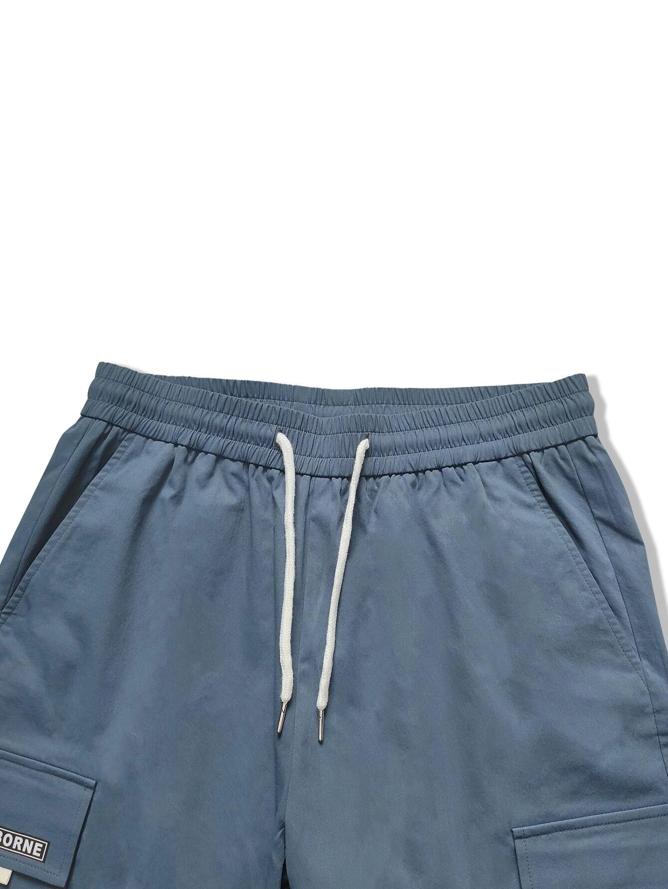 Letter Graphic Flap Pocket Cargo Pants-Vacay Outfit