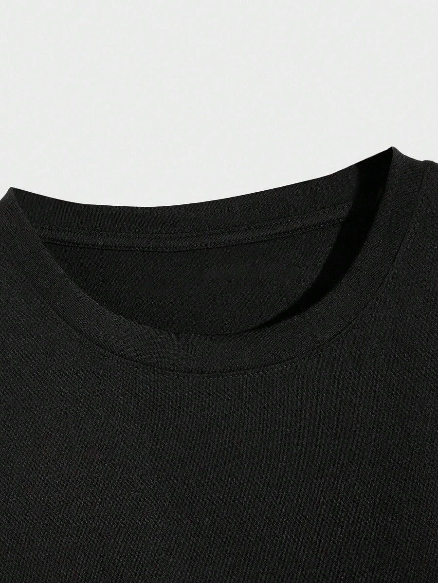 Letter Graphic Printed Tee Shirts-Vacay Outfit
