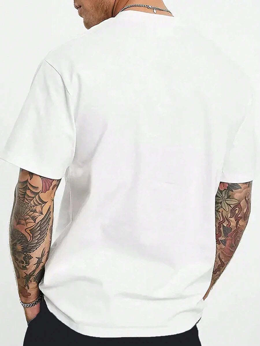 Graphic Letter Print T Shirt-Vacay Outfit