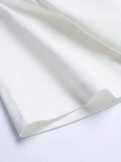 Graphic Letter Print T Shirt-Vacay Outfit