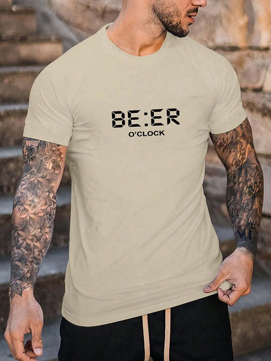 Graphic Letter Print T Shirt-Vacay Outfit