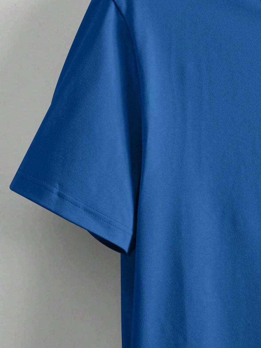 Graphic Letter Print T Shirt-Vacay Outfit