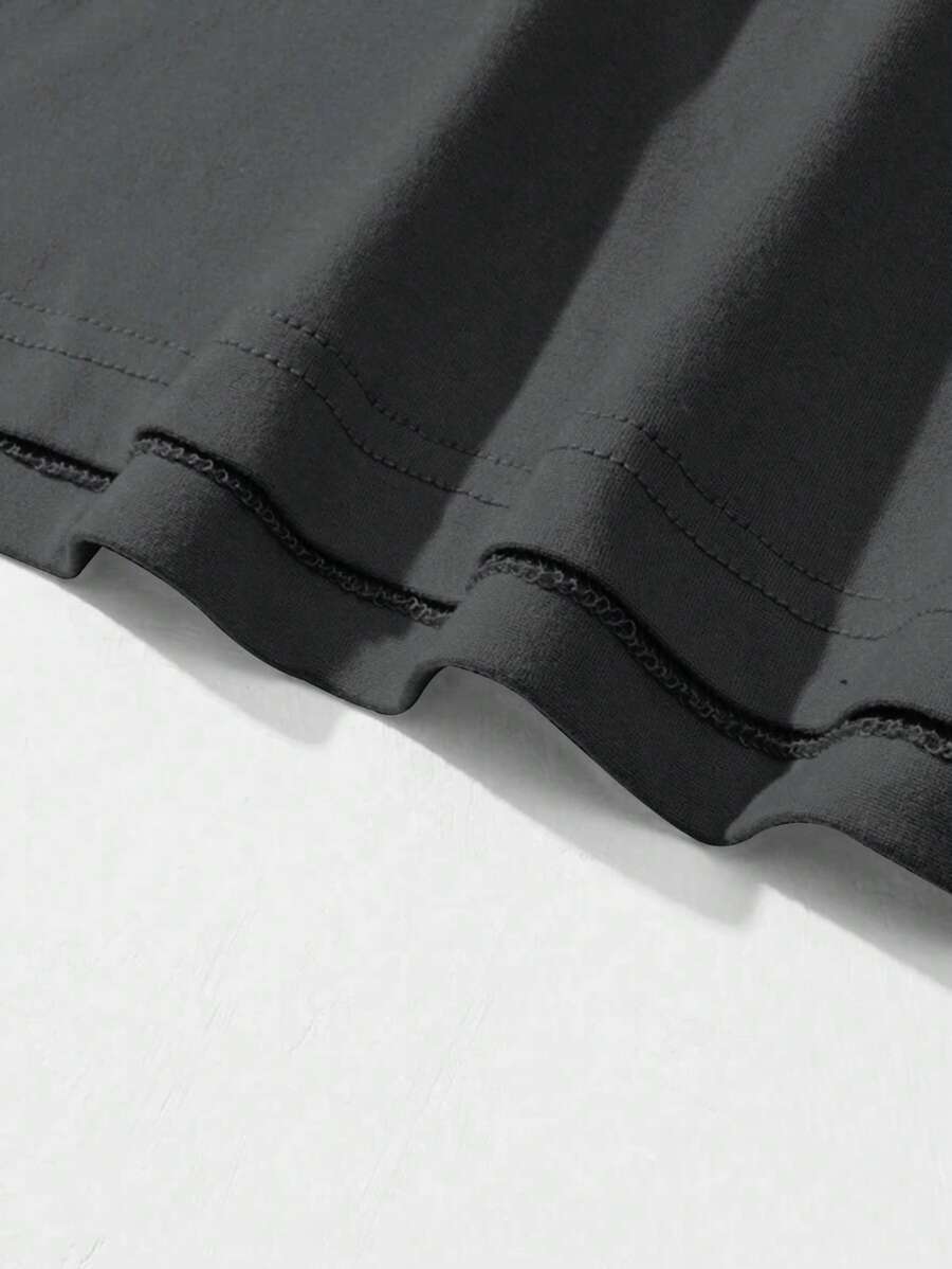 Graphic Letter Print T Shirt-Vacay Outfit