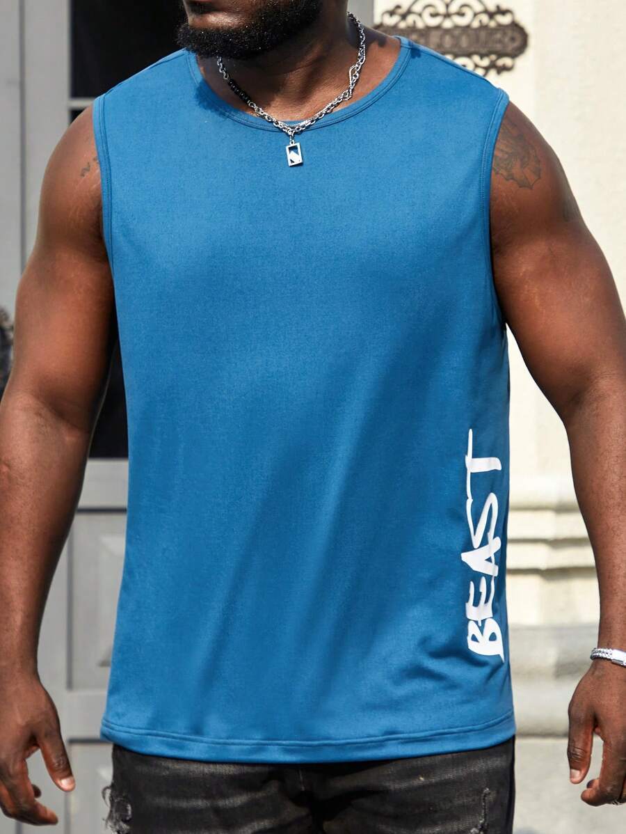 Letter Printed Tank Top-Vacay Outfit