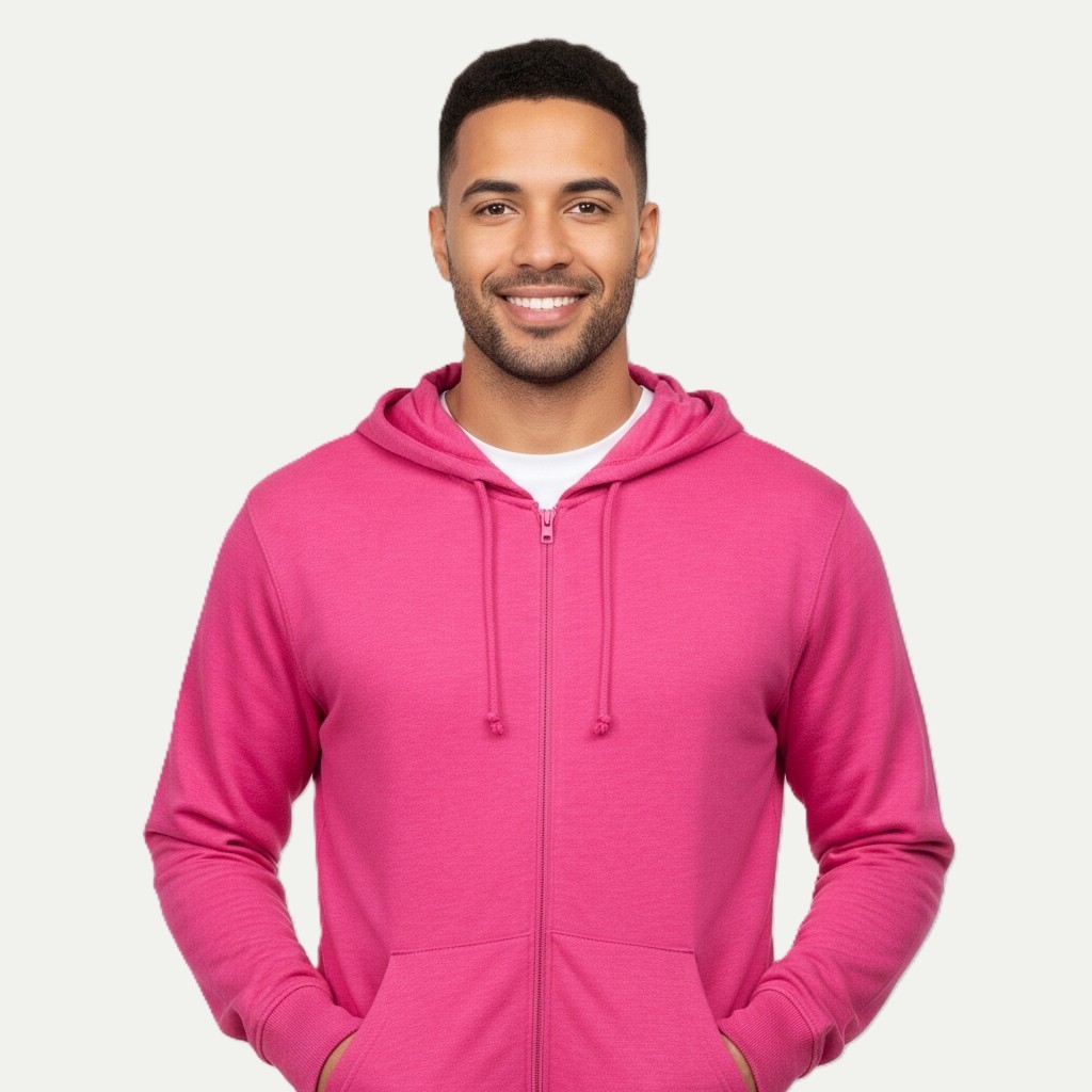 Lightweight Jersey Zip Hoodie For Men