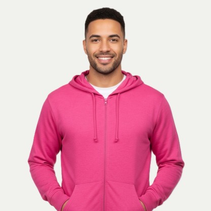 Lightweight Jersey Zip Hoodie For Men