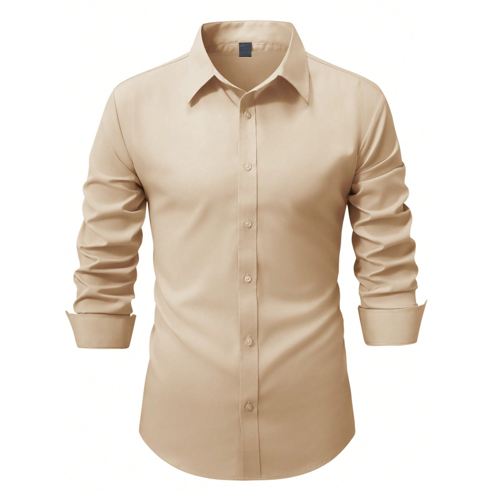 Long Sleeve Casual Shirt With Button Front For Men