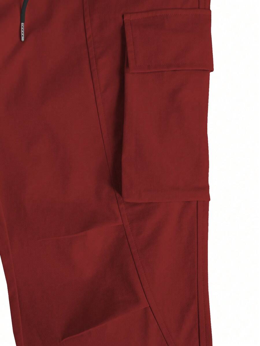 Loose Fit Cargo Pant With Flap Pockets-Vacay Outfit