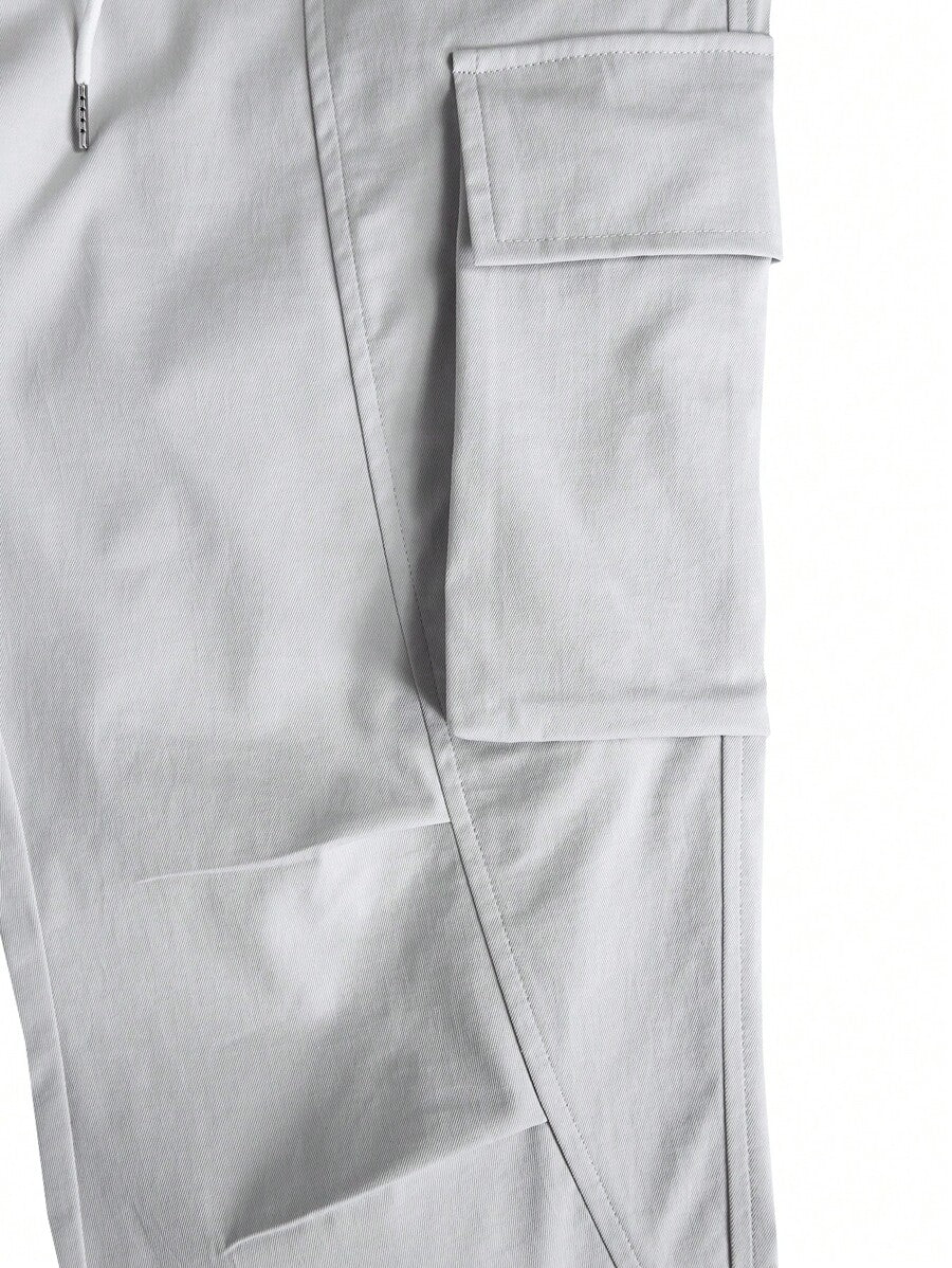 Loose Fit Cargo Pant With Flap Pockets-Vacay Outfit