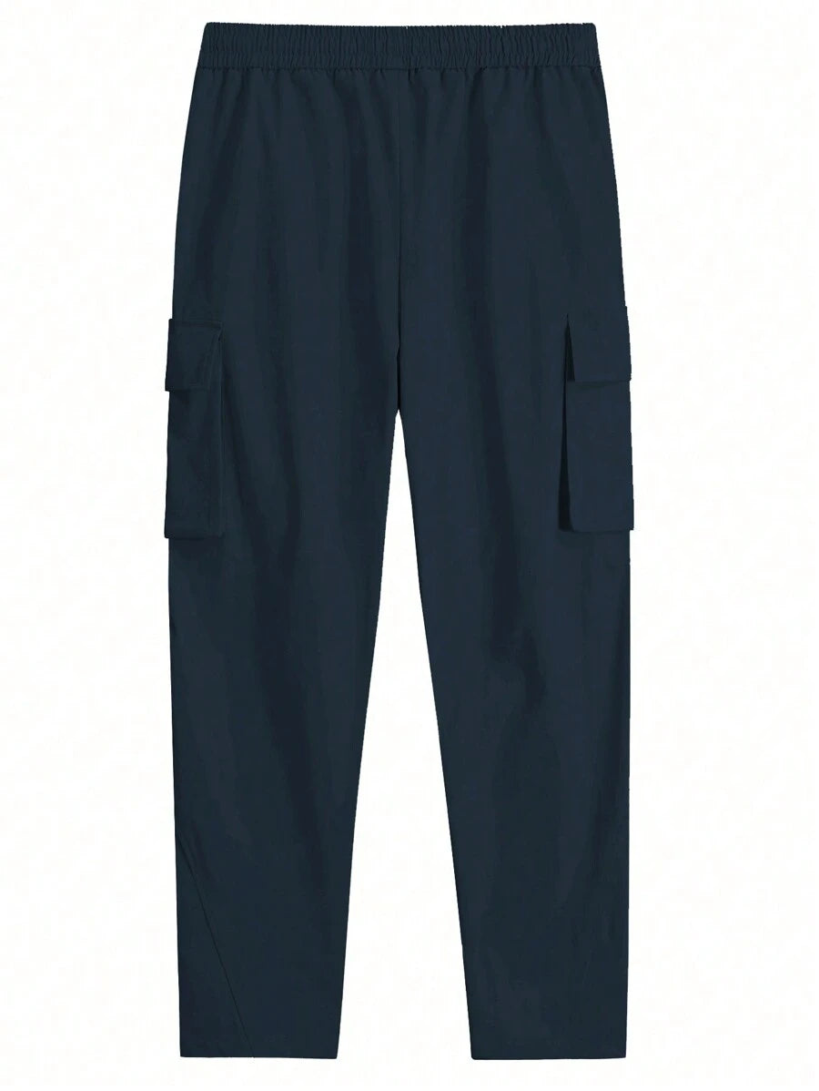 Loose Fit Cargo Pant With Flap Pockets-Vacay Outfit