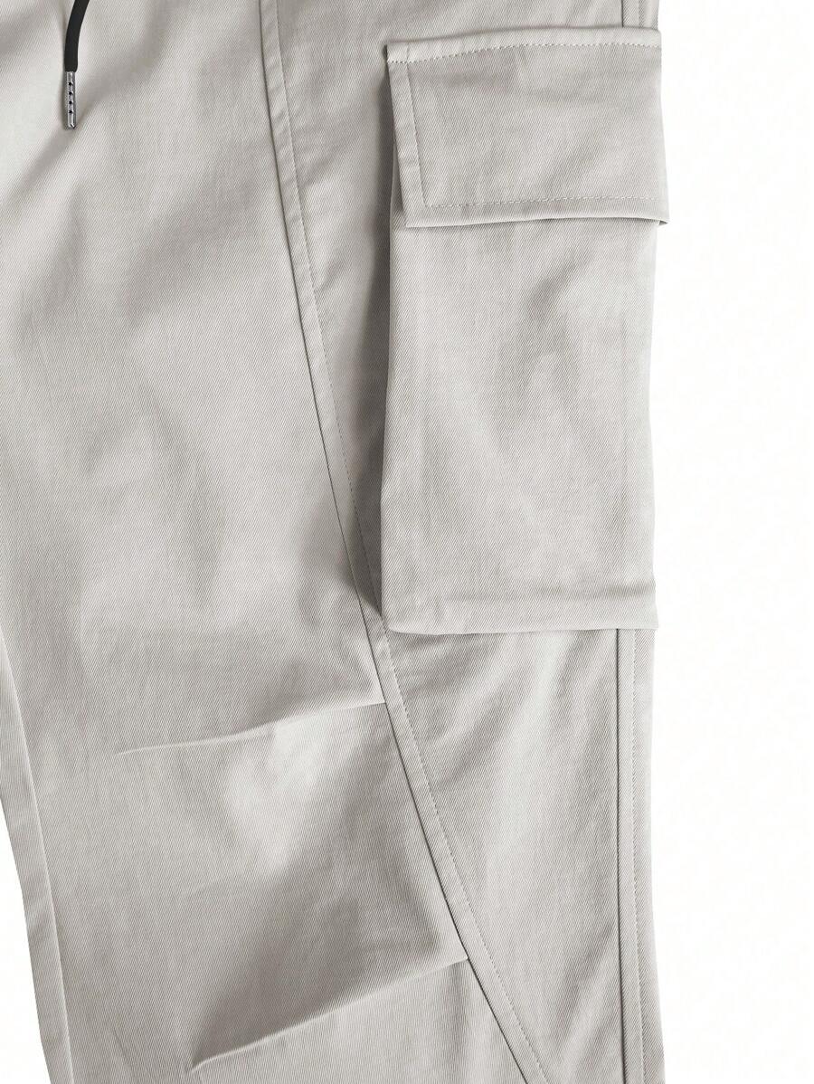 Loose Fit Cargo Pant With Flap Pockets-Vacay Outfit