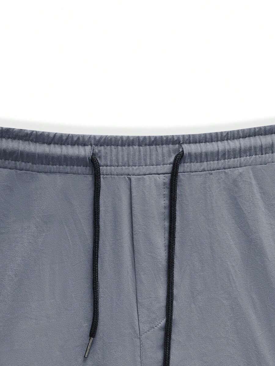 Loose Fit Drawstring Cargo Pants With Flap Pockets-Vacay Outfit