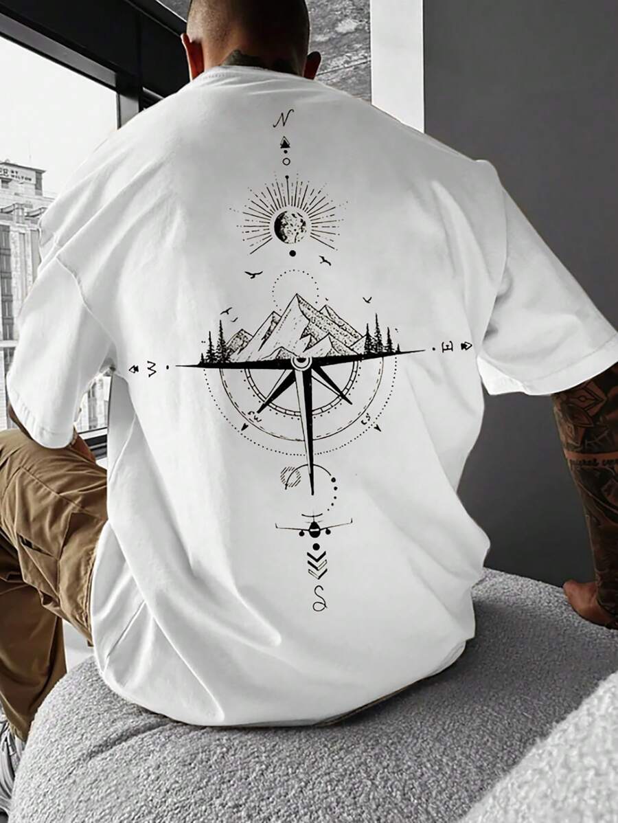 Printed Short Sleeve T Shirts-Vacay Outfit