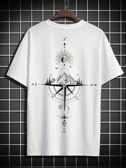 Printed Short Sleeve T Shirts-Vacay Outfit