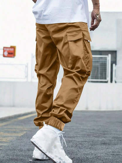 Loose Fit Street Style Cargo Pants-Vacay Outfit