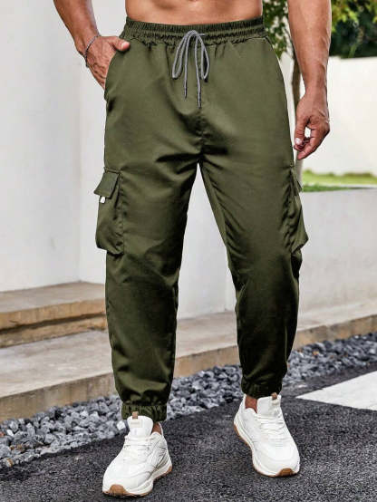 Loose Fit Street Style Cargo Pants-Vacay Outfit