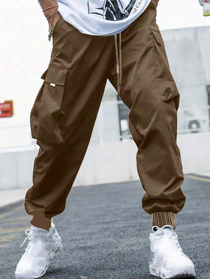 Loose Fit Street Style Cargo Pants-Vacay Outfit