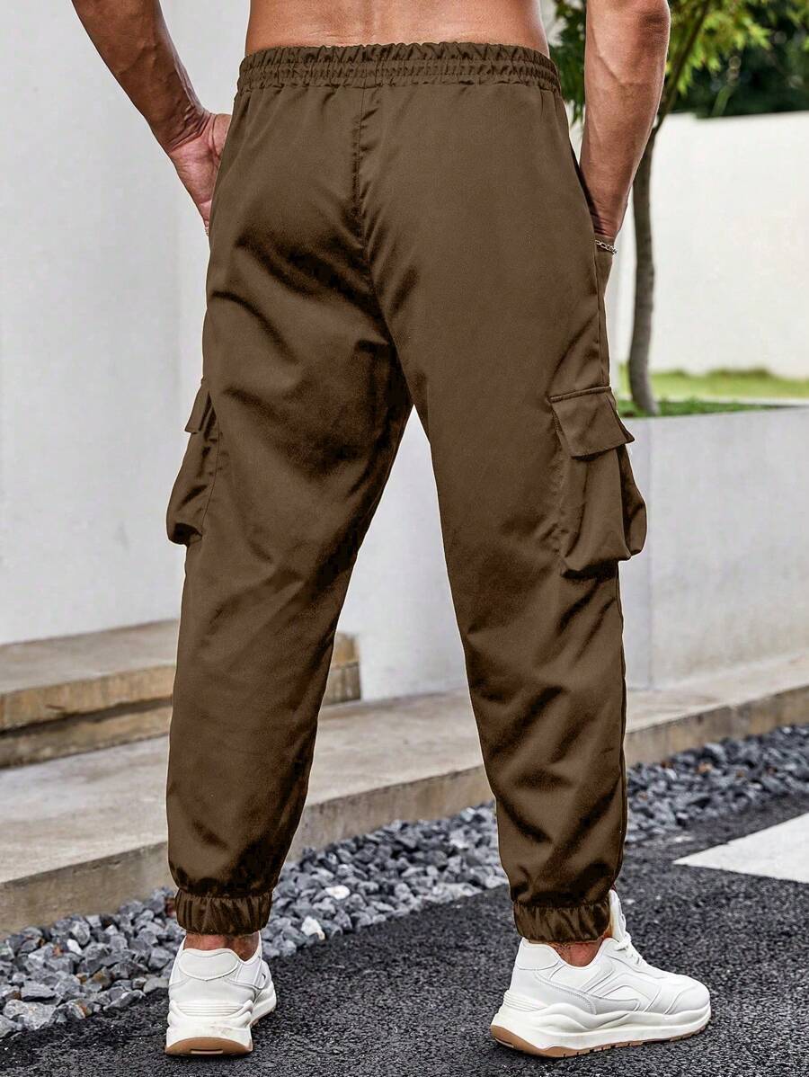 Loose Fit Street Style Cargo Pants-Vacay Outfit