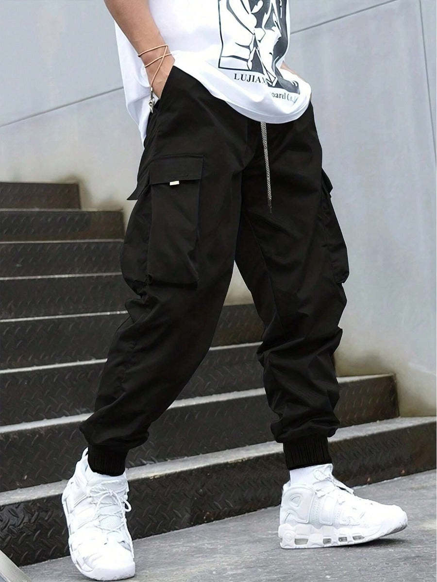 Loose Fit Street Style Cargo Pants-Vacay Outfit