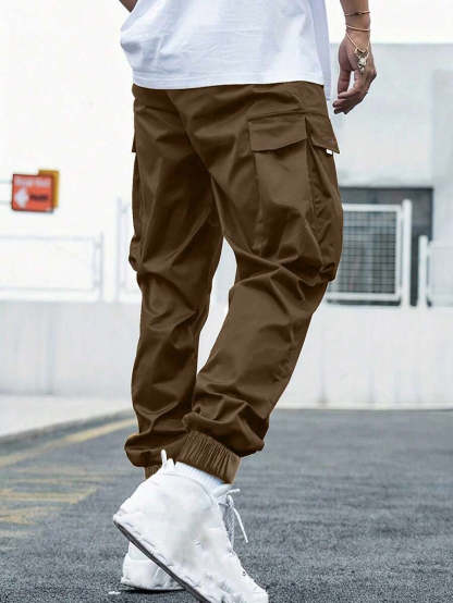 Loose Fit Street Style Cargo Pants-Vacay Outfit