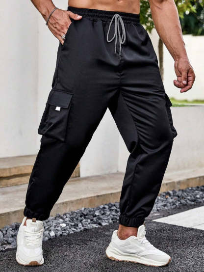 Loose Fit Street Style Cargo Pants-Vacay Outfit