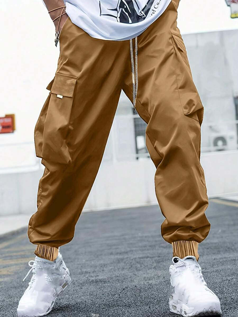 Loose Fit Street Style Cargo Pants-Vacay Outfit