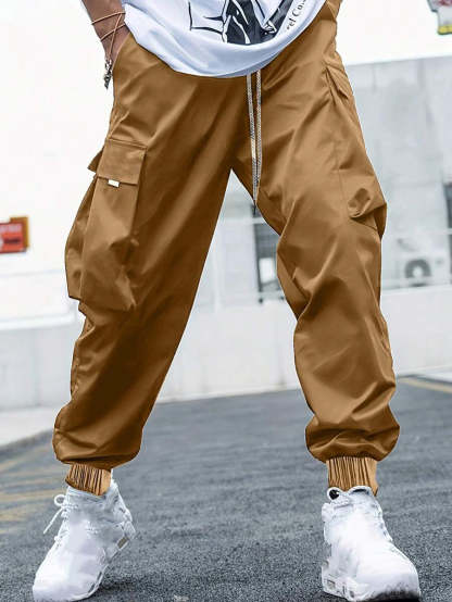 Loose Fit Street Style Cargo Pants-Vacay Outfit