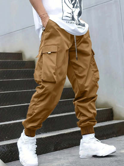 Loose Fit Street Style Cargo Pants-Vacay Outfit