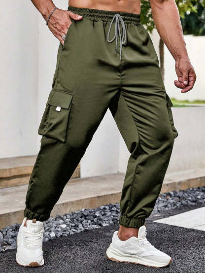 Loose Fit Street Style Cargo Pants-Vacay Outfit