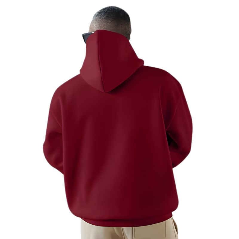 Mens Casual Cotton Hooded Collar Drawstring Hoodies Pullover Sweatshirts Casual Long Sleeve Shirts