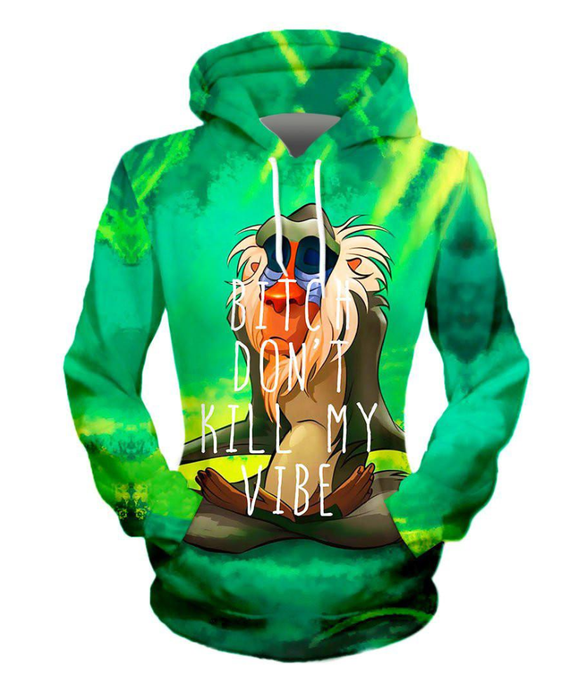 Meditating Rafiki Hoodie-Vacay Outfit