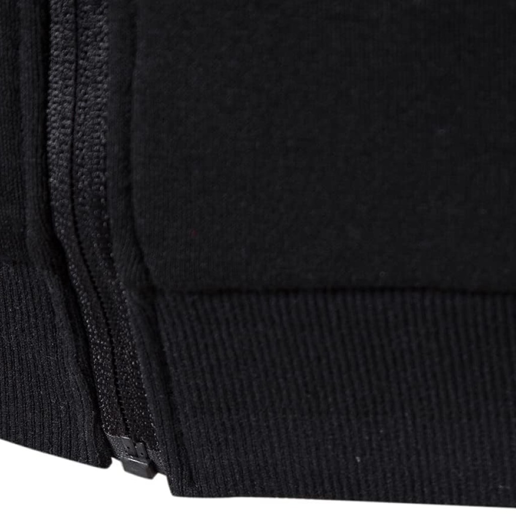 Men With Zip Pockets Full Zip Long Sleeve Sports Hooded
