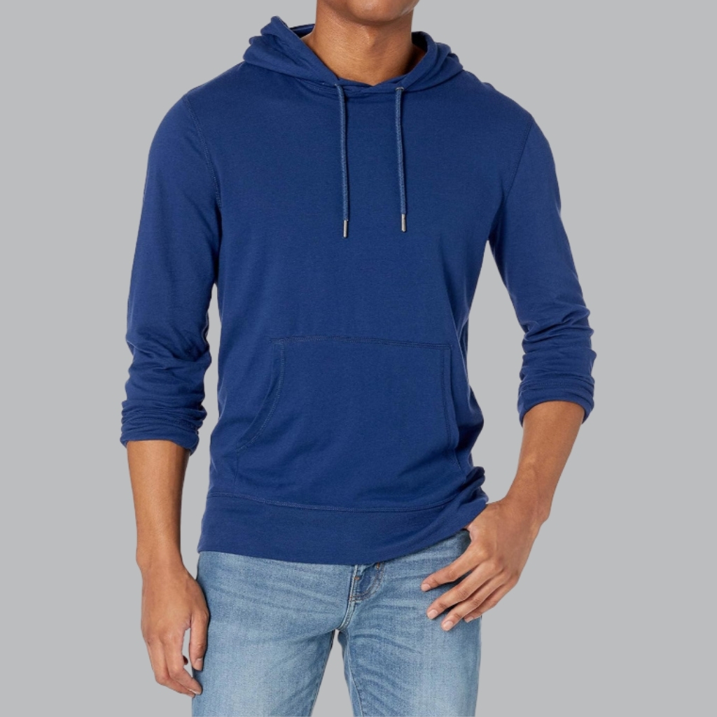 Men's Lightweight Jersey Pullover Hoodie