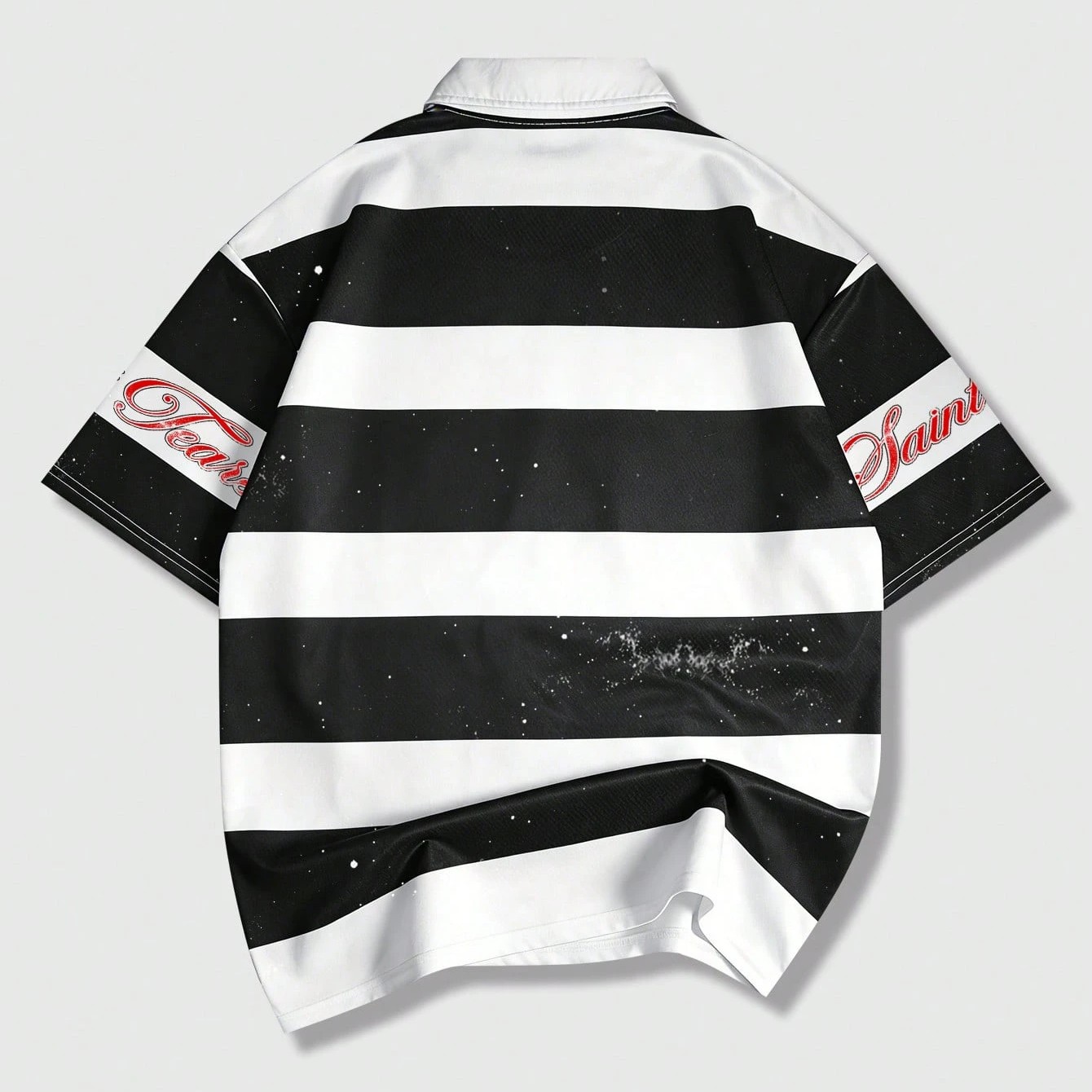 Embroidered And Printed Short Sleeve Polo Shirt For Men