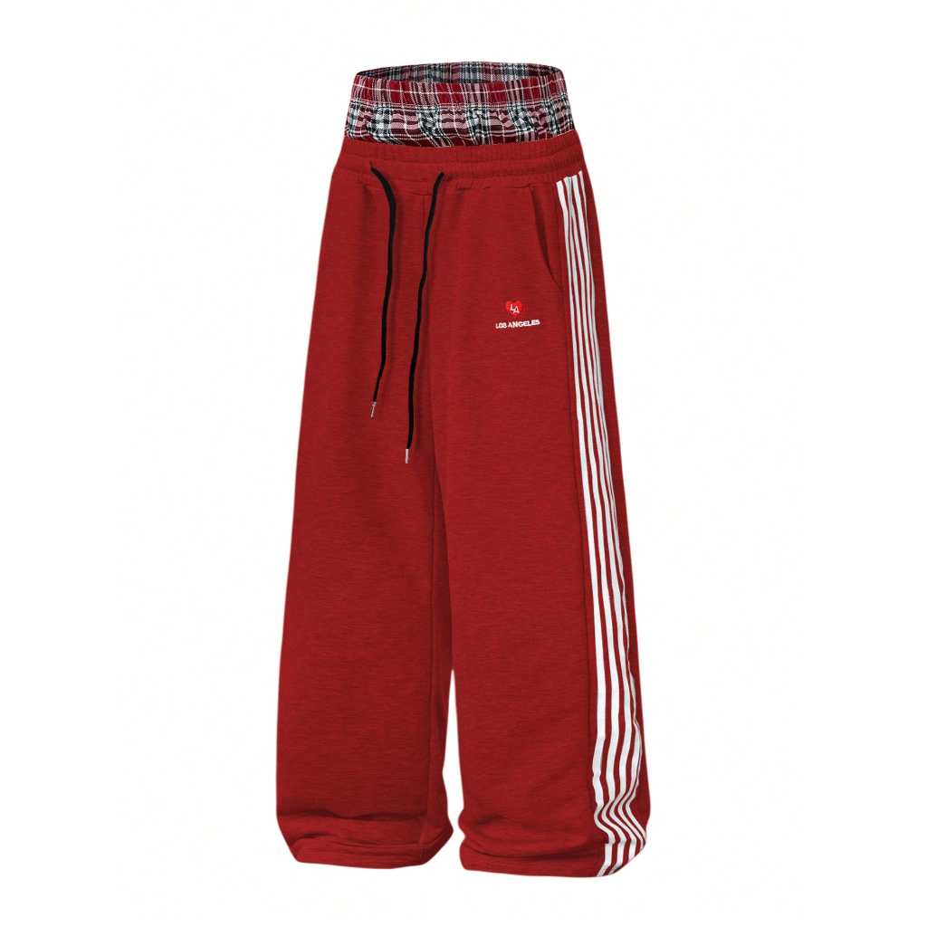Loose Fleece Drawstring Sweatpants With Wide For Men