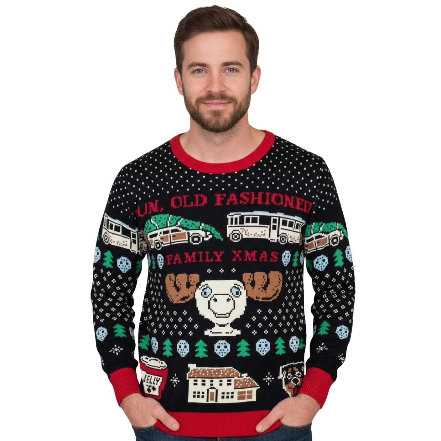 National Lampoon Family Xmas Knitted Ugly Sweater