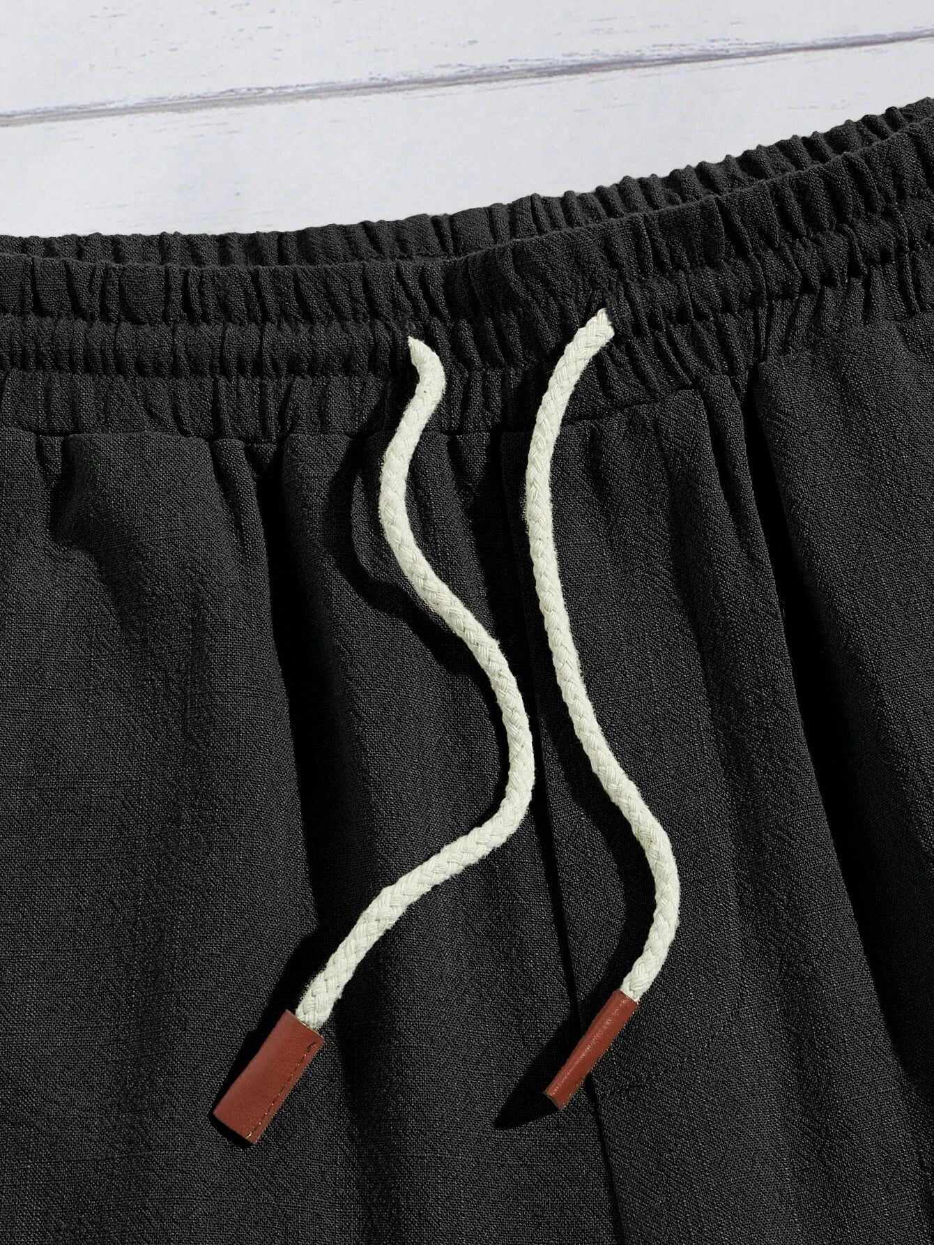 Natural Linen Shorts-Vacay Outfit