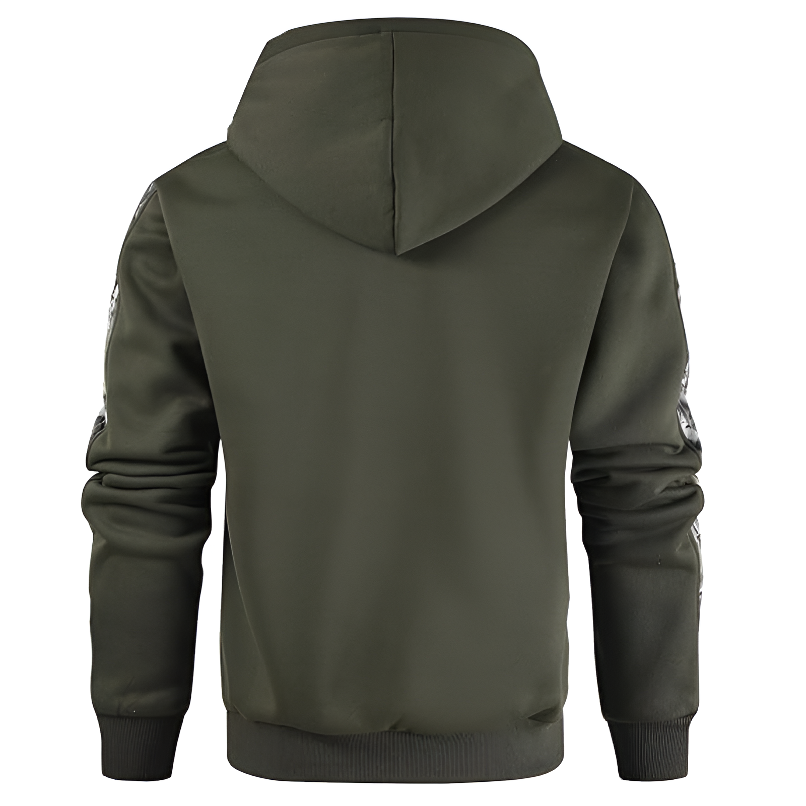 Men Camo Outfitter Fleece Hoodie Pullover Long Sleeve Casual Sweatshirt with Pocket
