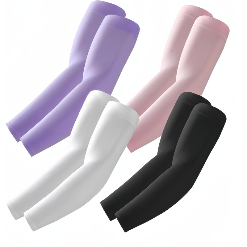 Pack Of 4 Cooling UV Sun Arm Sleeves For Men And Women