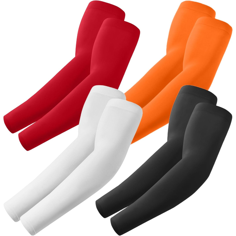 Pack Of 4 Cooling UV Sun Arm Sleeves For Men And Women