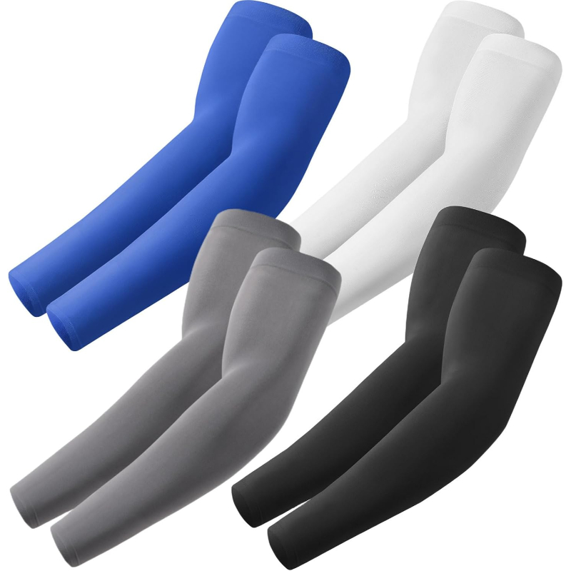 Pack Of 4 Cooling UV Sun Arm Sleeves For Men And Women