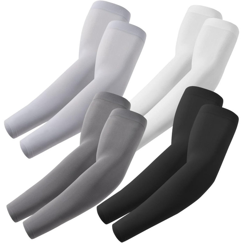 Pack Of 4 Cooling UV Sun Arm Sleeves For Men And Women